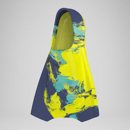 Short Blade Fin - Hapuna Blue/Hyper Yellow/Arctic Glass