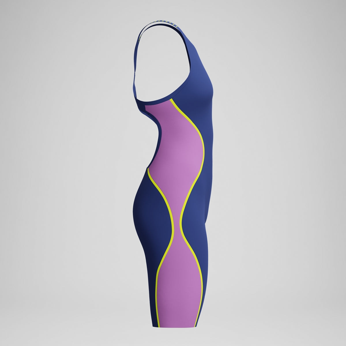 Fastskin LZR Pure Intent 2.0 Openback Kneeskin - Noble Navy/Jelly/Hyper Yellow USA