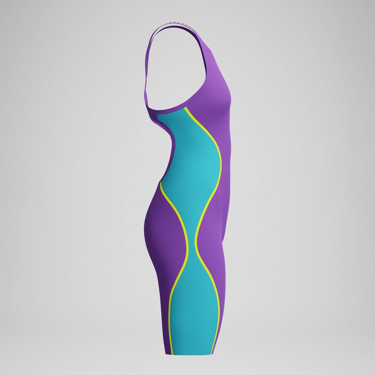 Fastskin LZR Pure Intent 2.0 Openback Kneeskin - Galaxy Grape/Mayan Blue/Hyper Yellow USA