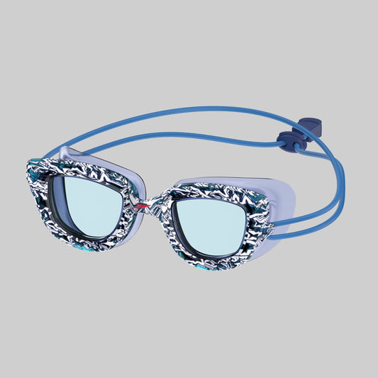 Kids Sunny G Pop Seasiders Print - Bluey Shark Chalk/Celeste