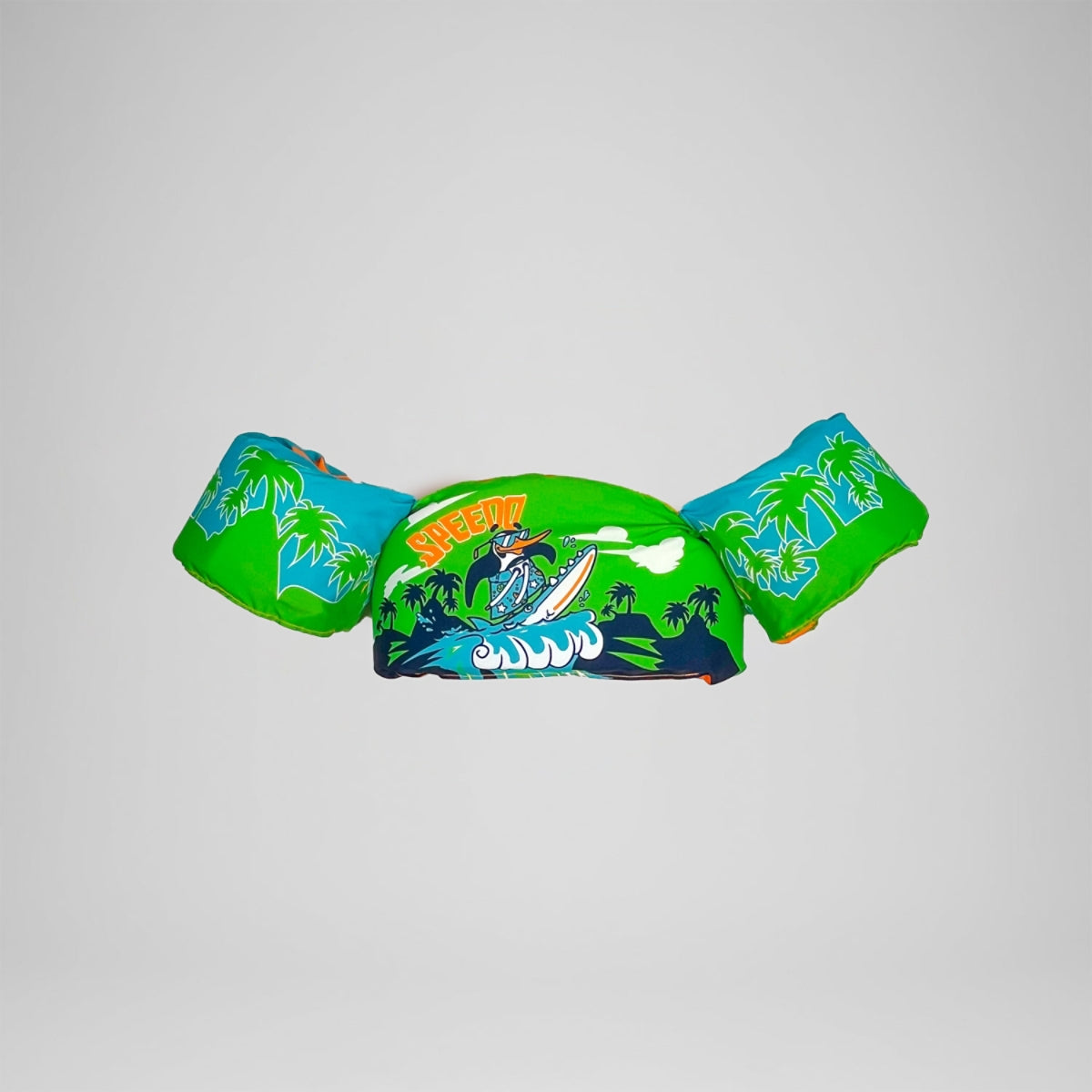 Swim Star - Fluo Green Surf Penguin
