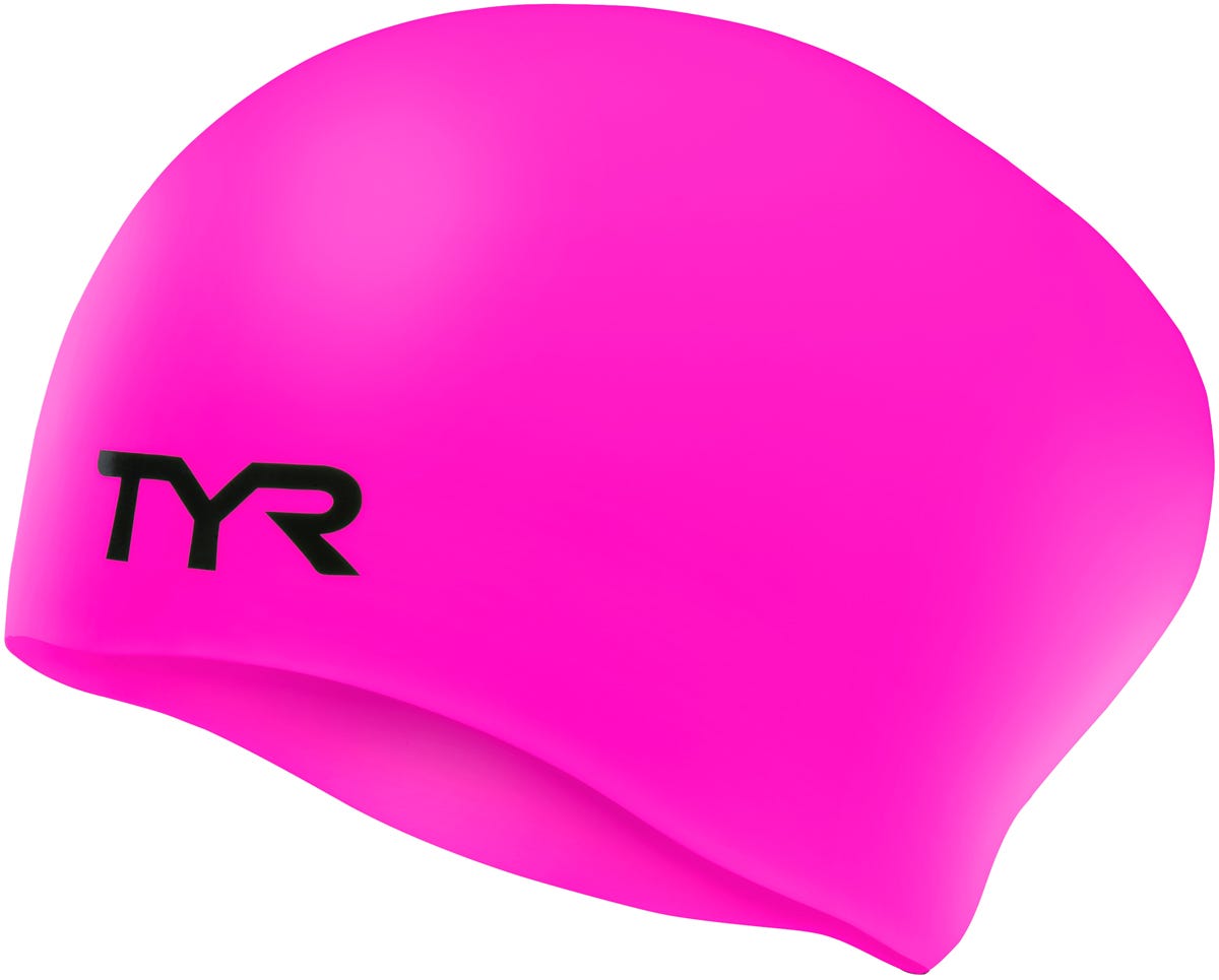 Adult Long Hair Silicone Wrinkle-Free Swim Cap