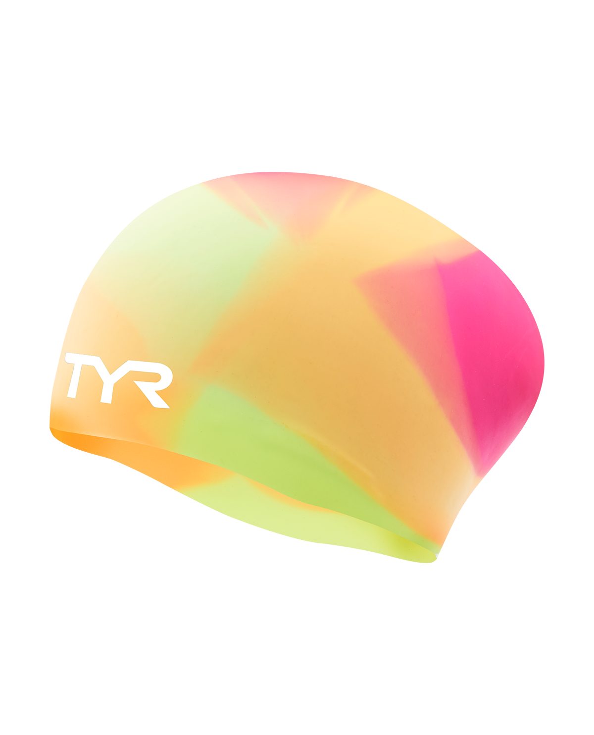 Youth Long Hair Silicone Swim Cap -Tie Dye